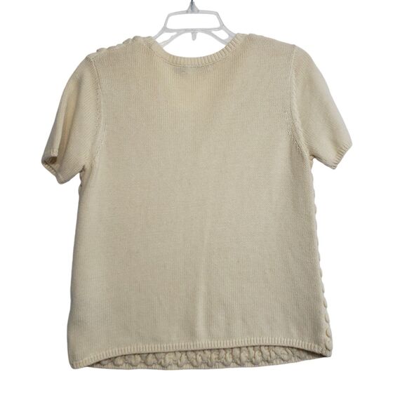 Troubadour Womans Short Sleeve Sweater Top, Size Medium - Picture 2 of 8